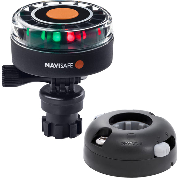 Navisafe Navilight 2NM Tricolor w/Navimount Base & Horizontal Mount - Black