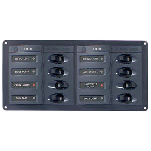 BEP DC Panel - 8-Way - Horizontal