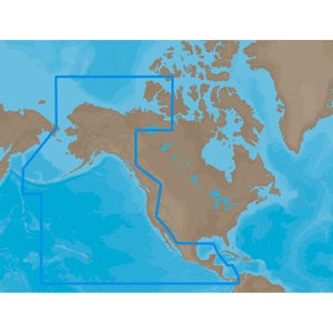 C-MAP NA-M035 Max MegaWide C Card Pacific Coast and Central America