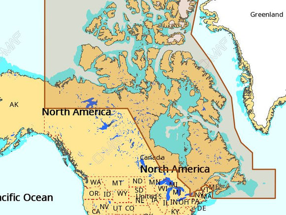 C-MAP NA-M021 Max Wide C Card Canada North And East