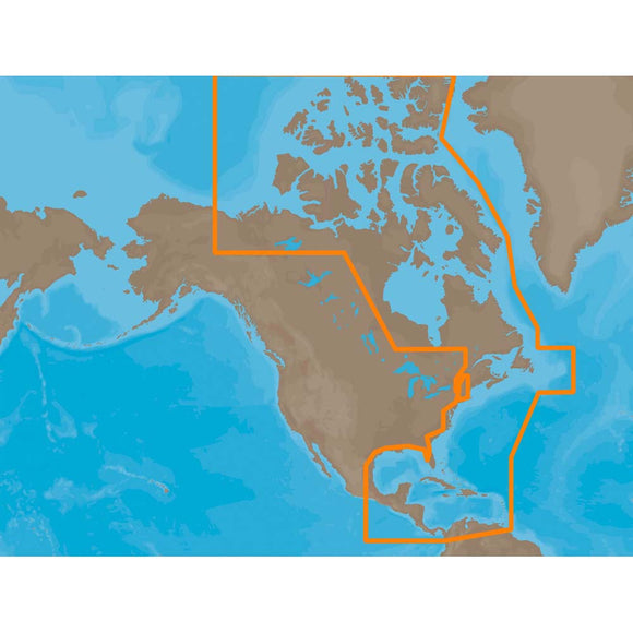 C-MAP NA-M033 Max MegaWide C Card Atlantic Coast, Gulf of Mexico and Caribbean