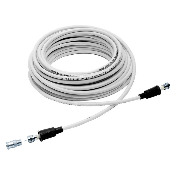 Hubbell TV99 50 Foot White TV Shore Cord