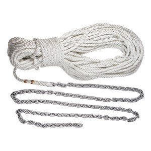 Lewmar Anchor Rode 215'-15' of 1/4" Chain &amp; 200' of 1/2" Rope w/Shackle