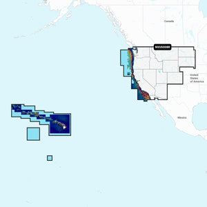 Garmin NVUS008R Navionics+ Vision+ U.S. West microSD