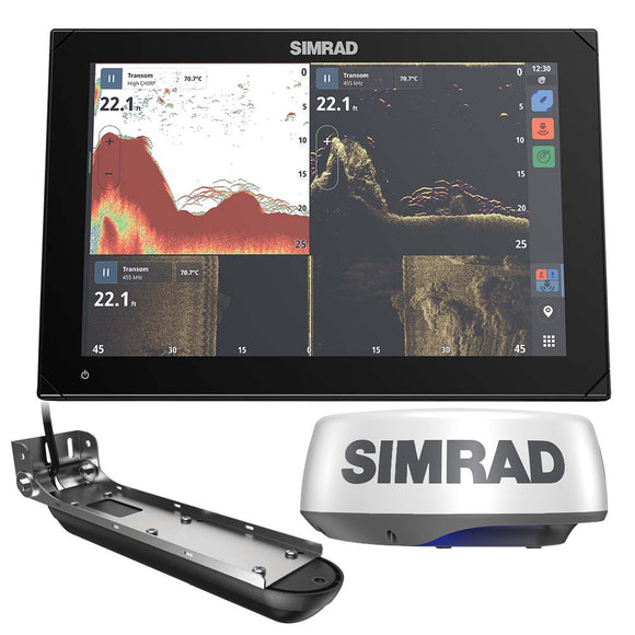 Simrad NSX™ 3012 Radar Bundle - HALO20+ Radar Dome & Active Imaging™ 3-in-1 Transducer