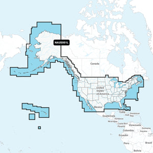 Navionics Plus NAUS001L US and Coastal Canada microSD