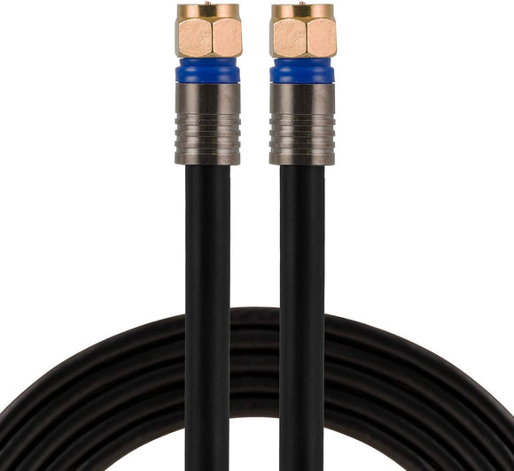 RG6 Coaxial Cable 50' With F-type Connectors