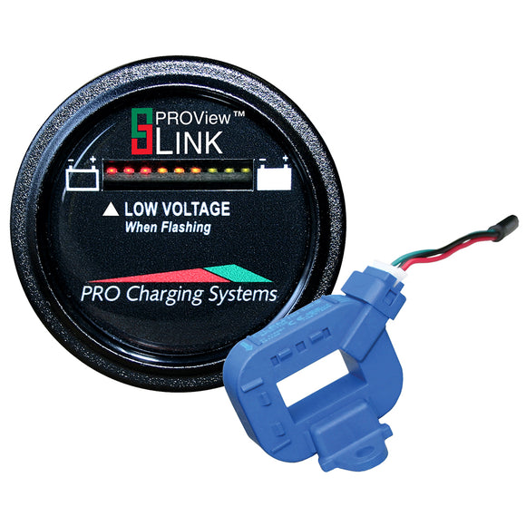 Dual Pro Lithium Battery Gauge - Single - Round Display