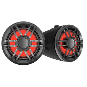 Fusion XS Series - 6.5" Marine Wake Tower Speakers w/RGB - Grey