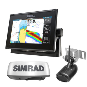 Simrad GO9 XSE Combo w/Transom Mount Transducer 83/200 kHz &amp; HALO20 Package