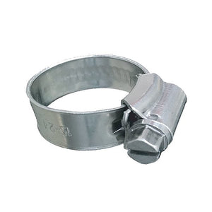 Trident Marine 316 SS Non-Perforated Worm Gear Hose Clamp - 3/8" Band - (3/4" &ndash; 1-1/8") Clamping Range - 10-Pack - SAE Size 10