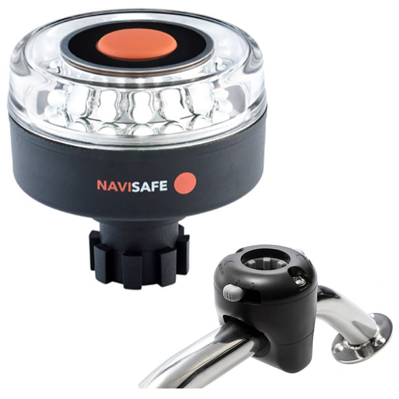 Navisafe Navilight 360° 2NM w/Navibolt Base & Rail Mount - Black