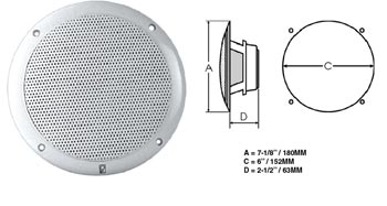 Polyplanar MA-4056 Spkr White 6