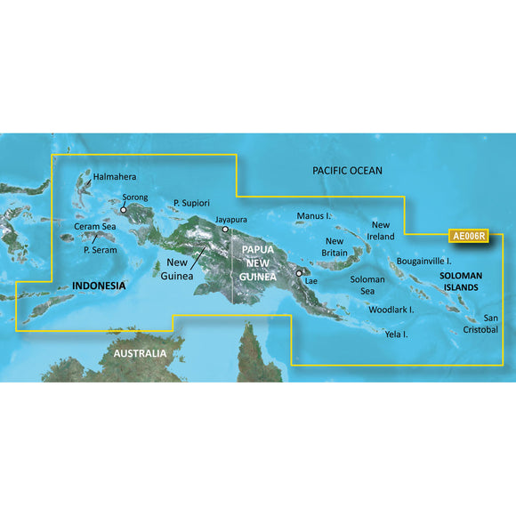 Garmin BlueChart® g3 Vision® HD - VAE006R - Timor Leste/New Guinea - microSD™/SD™