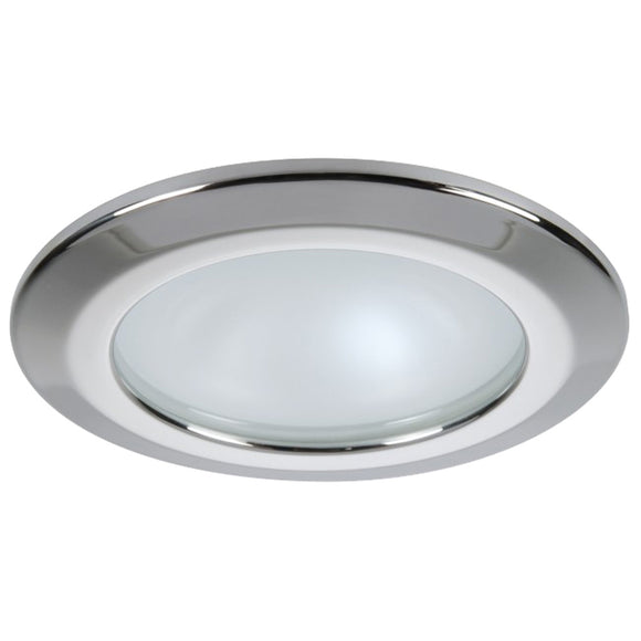 Quick Kor XP Downlight LED - 4W, IP66, Spring Mounted - Round Stainless Bezel, Round Daylight Light