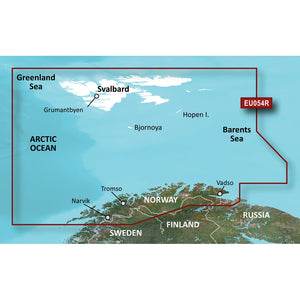 Garmin BlueChart&reg; g3 Vision&reg; HD - VEU054R - Vestfjd-Svalbard-Varanger - microSD&trade;/SD&trade;