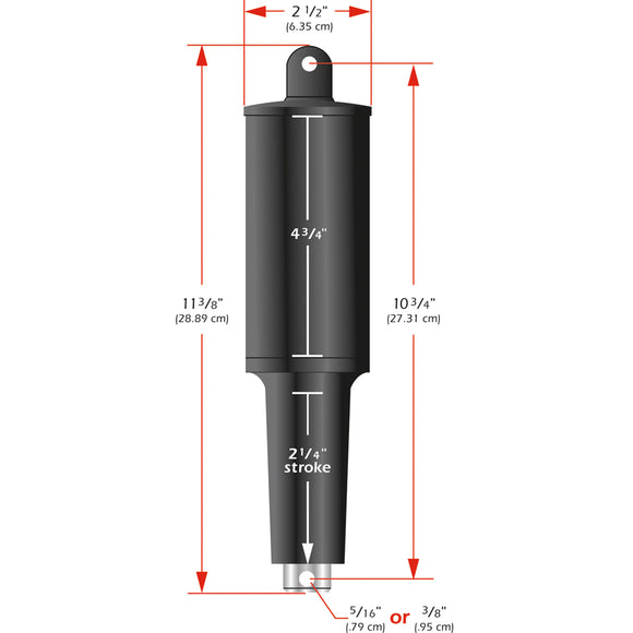Lenco 101XD Extreme Duty Actuator - 24V - 2-1/4