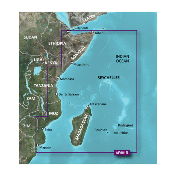 Garmin BlueChart® g3 Vision® HD - VAF001R - Eastern Africa - microSD™/SD™