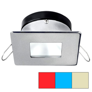 i2Systems Apeiron A1120 Spring Mount Light - Square/Square - Red, Warm White &amp; Blue - Brushed Nickel