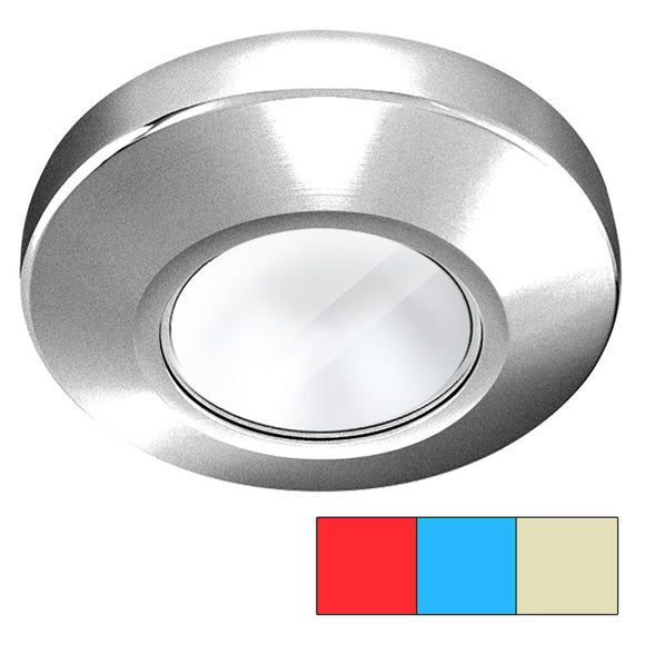 i2Systems Profile P1120 Tri-Light Surface Light - Red, Warm White & Blue - Brushed Nickel Finish