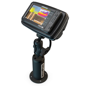 NavPod PedestalPod w/RAM Mount Pre-Cut f/Lowrance HDS-9 MFD Gen2 Touch &amp; HDS-9 Gen3 - Carbon Black