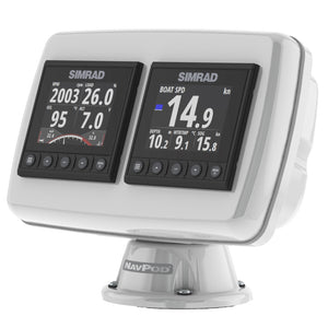 NavPod PP4503 PowerPod Pre-Cut f/2-Simrad IS42/B&amp;G Triton&sup2;/AP44 Square Hole Instruments