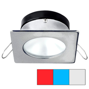 i2Systems Apeiron A1120 Spring Mount Light - Square/Round - Red, Cool White &amp; Blue - Brushed Nickel