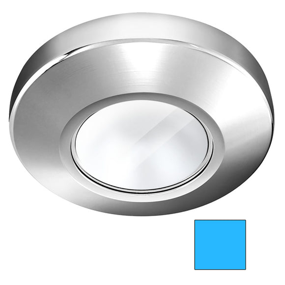 i2Systems Profile P1100 1.5W Surface Mount Light - Blue - Chrome Finish