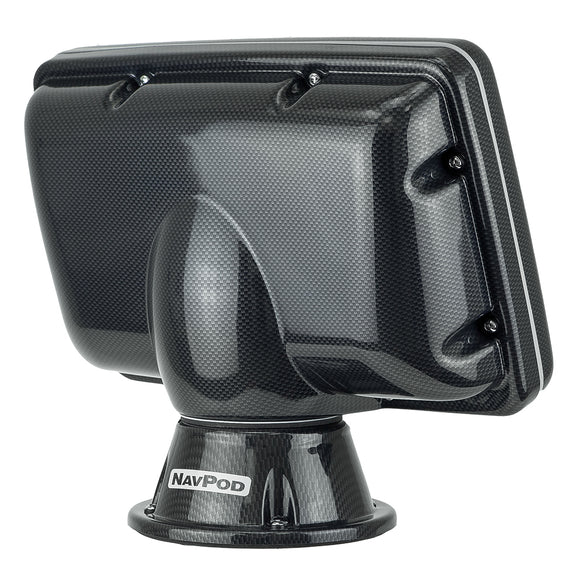 NavPod PP4408 PowerPod Pre-Cut f/Simrad GO7 & B&G Vulcan 7 - Carbon Black