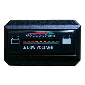 Dual Pro Battery Fuel Gauge - DeltaView&reg; Link Compatible - Rectangle - 12V System (1-12V Battery, 2-6V Batteries)