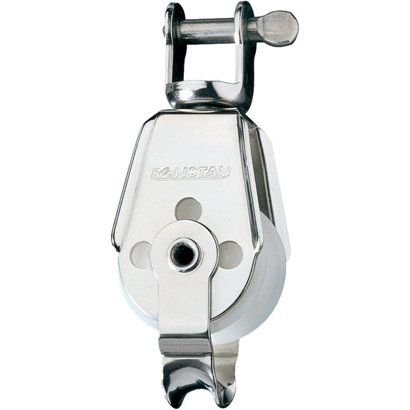 Ronstan Series 30 Utility Block - Single, Becket, Swivel Shackle Head