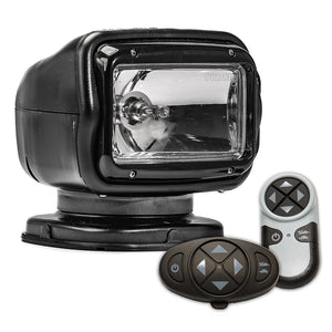 Golight Radioray GT Series Permanent Mount - Black Halogen - Wireless Handheld &amp; Wireless Dash Mount Remotes