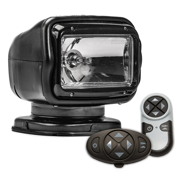 Golight Radioray GT Series Permanent Mount - Black Halogen - Wireless Handheld & Wireless Dash Mount Remotes