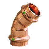 Viega ProPress 1-1/4" - 45&deg; Copper Elbow - Double Press Connection - Smart Connect Technology