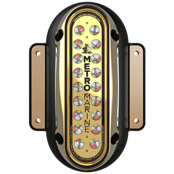 Metro Marine High-Output Vertical Surface Mount Light w/Intelligent Full Spectrum LED's - RGBW, 45° Beam