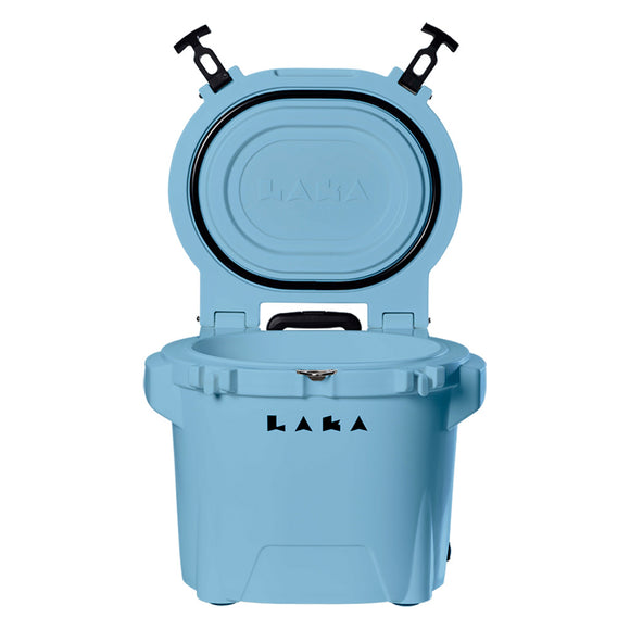 LAKA Coolers 30 Qt Cooler w/Telescoping Handle & Wheels - Blue