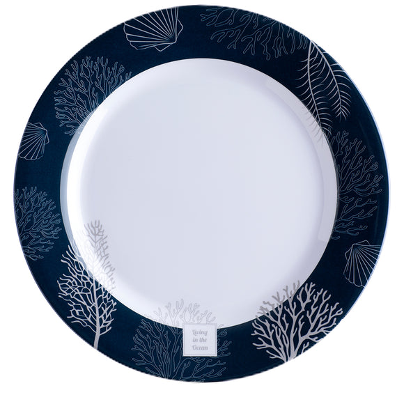 Marine Business Melamine Flat, Round Dinner Plate - LIVING - 10