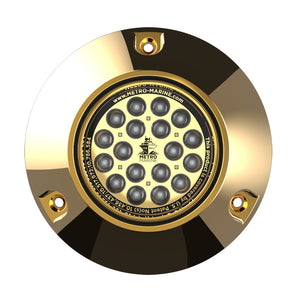 Metro Marine High-Output Submersible Underwater Light w/Intelligent Monochromatic LED&#39;s - Green, 90&deg; Beam