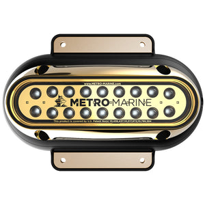 Metro Marine High-Output Elongated Surface Mount Light w/Intelligent Monochromatic LED&#39;s - Green, 90&deg; Beam