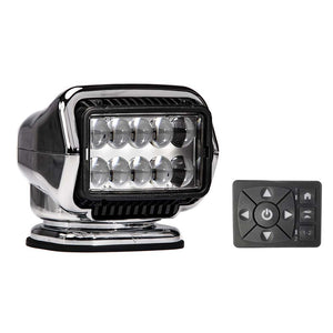 Golight Stryker ST Series Permanent Mount Chrome 12V LED w/Hard Wired Dash Mount Remote