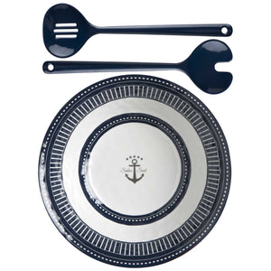 Marine Business Melamine Salad Bowl &amp; Servers - SAILOR SOUL