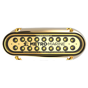 Metro Marine High-Output Elongated Underwater Light w/Intelligent Monochromatic LED&#39;s - White, 45&deg; Beam