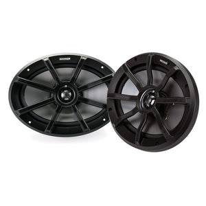 KICKER PS69 6x9" Powersports Weather-Proof Coaxial Speakers - 4-Ohm, Black