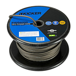 KICKER PWG8200 200' 8AWG Power Wire - Grey