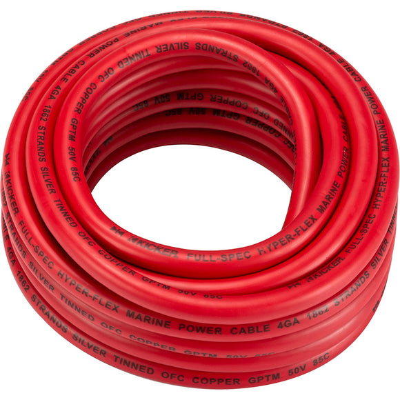 KICKER KMWPR420 20' 4AWG Power Wire - Red