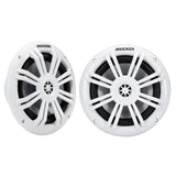 KICKER KM60 6.5" Marine Coaxial Speakers w/1/2" Tweeters - 4-Ohm, White