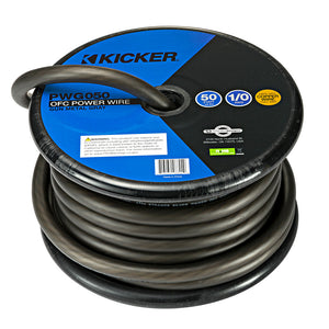 KICKER PWG050 50' 1/0AWG Power Wire - Grey