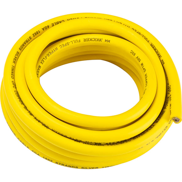 KICKER KMWPY420 20' 4AWG Power Wire - Yellow