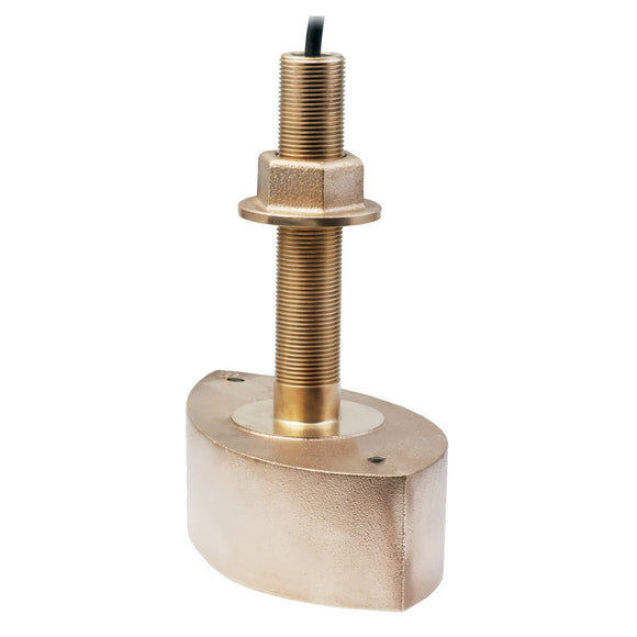 Echonautics Bronze Stem Thru-Hull CW Dual Frequency Transducer - 600W, 50/200kHz