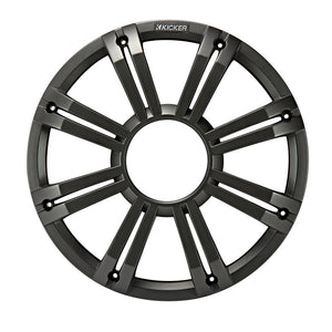 KICKER KMG10 10" Grille f/KM10 &amp; KMF10 Subwoofers - Charcoal, LED Lighting